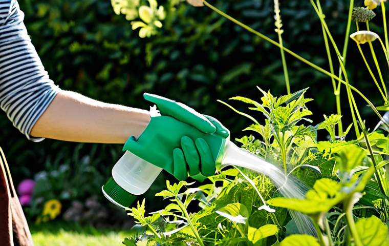 유기농 해충 관리의 중요성과 필요성 - The Organic Gardener's Potion**

"A close-up shot of a woman's hands (wearing gardening gloves) care...
