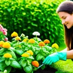 유기농 해충 방제에 효과적인 자연의 힘 - **Prompt 1: Natural Pest Control in a Sunny Garden**
    "A bright, cheerful outdoor garden scene on...