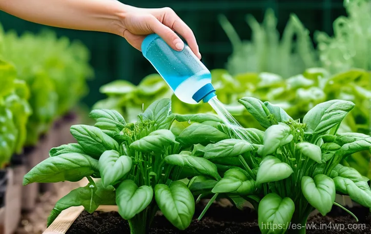 유기농 해충 방제에 사용되는 자연 재료 - **Prompt: Observant Organic Gardener**
    A close-up, warm-toned photograph of a person, gender-neu...